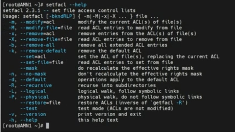 ACL mount access diagnosis