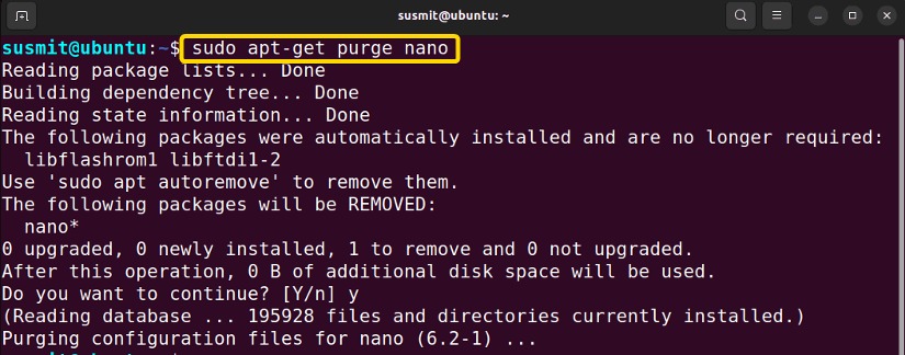 APT command reference