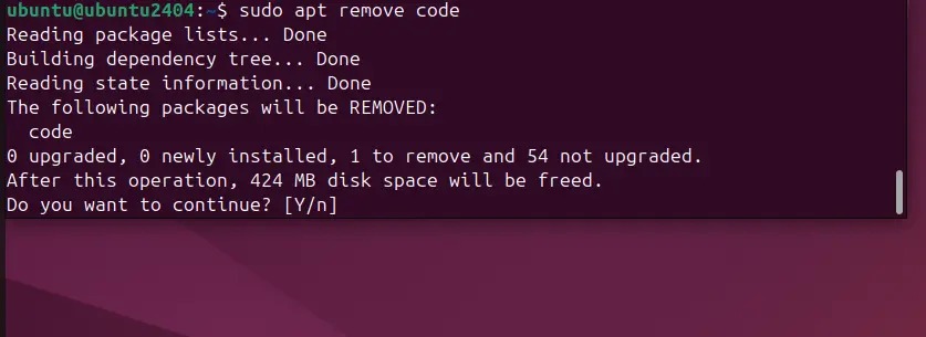 APT removal preview