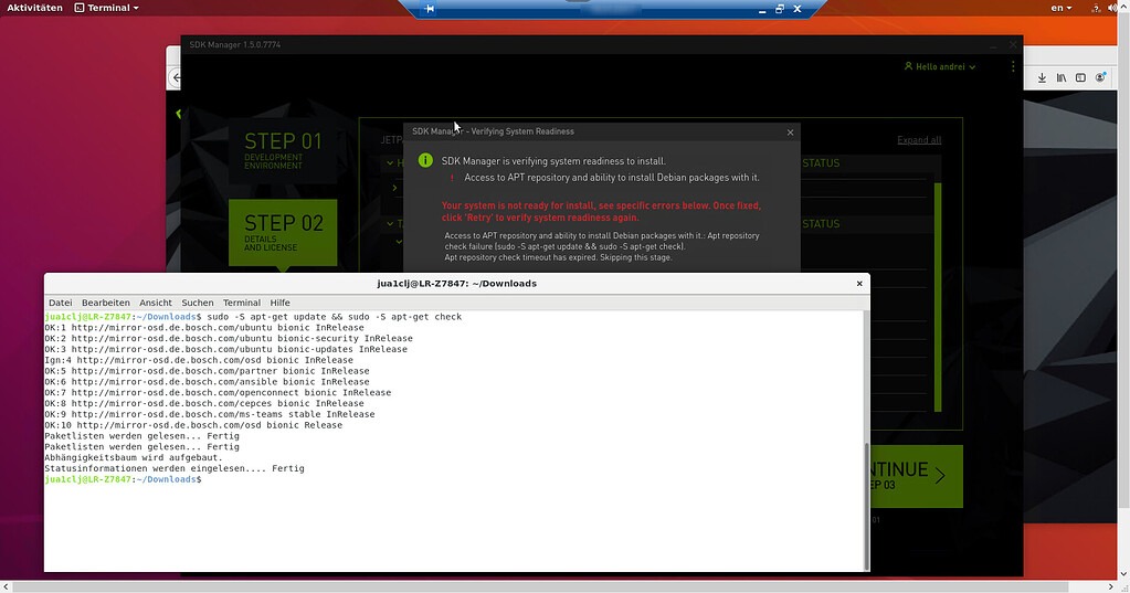APT repository errors