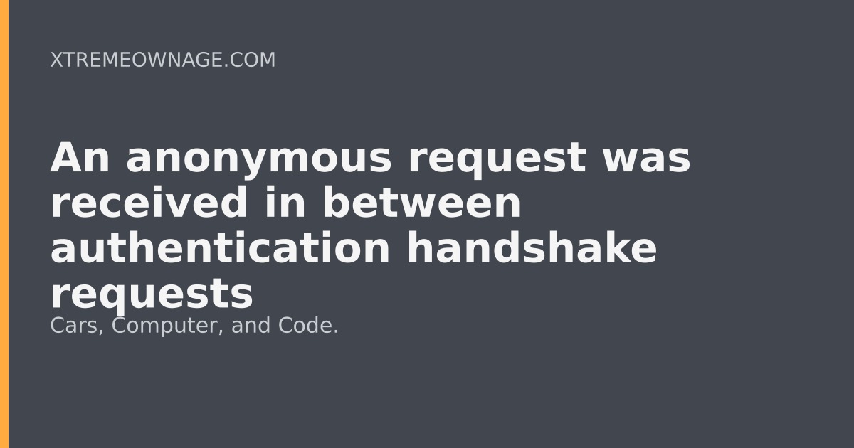 Anonymous authenticated requests
