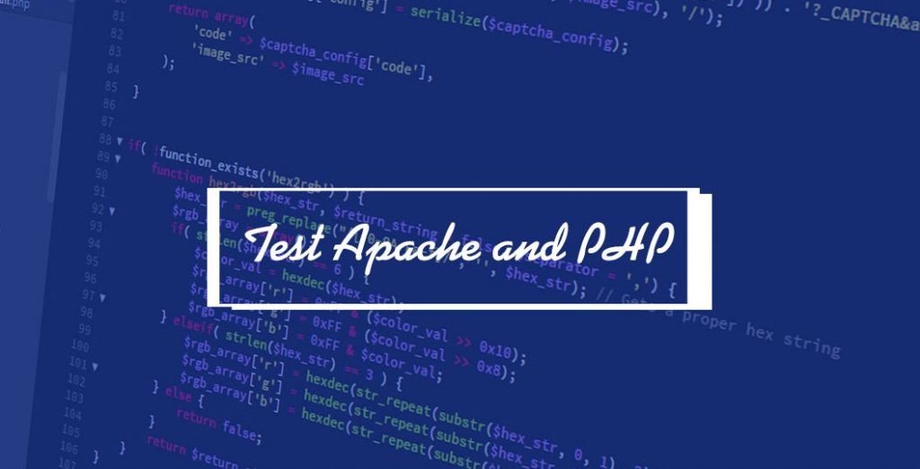 Apache configuration test