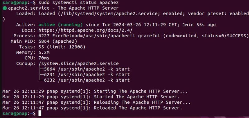 Apache reload behavior