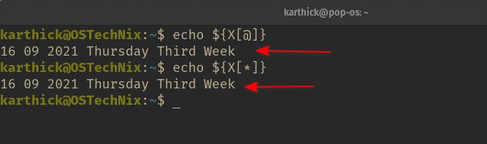 Bash array expansion