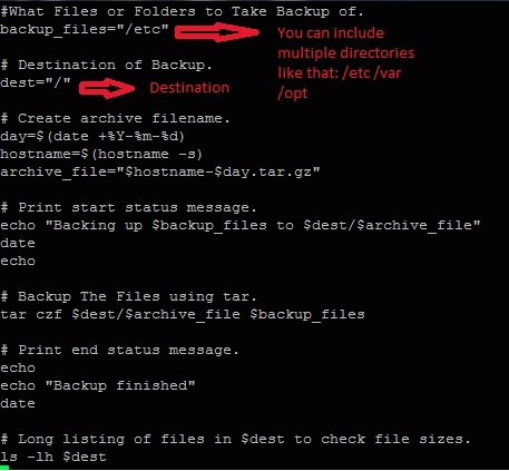 Bash backup validation