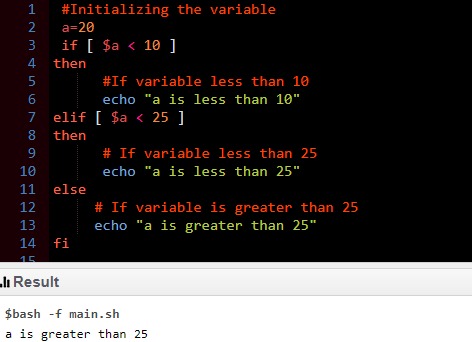 Bash conditional syntax