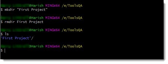 Bash directory names