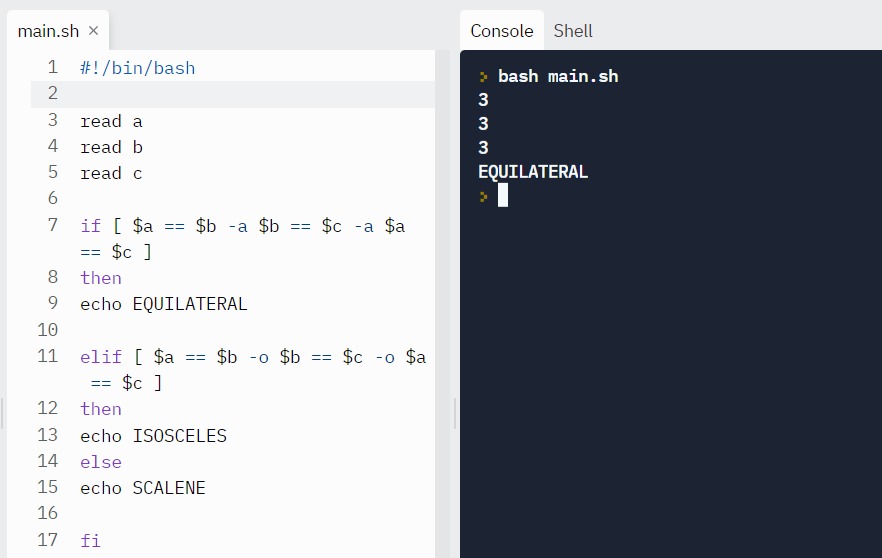Bash script validation