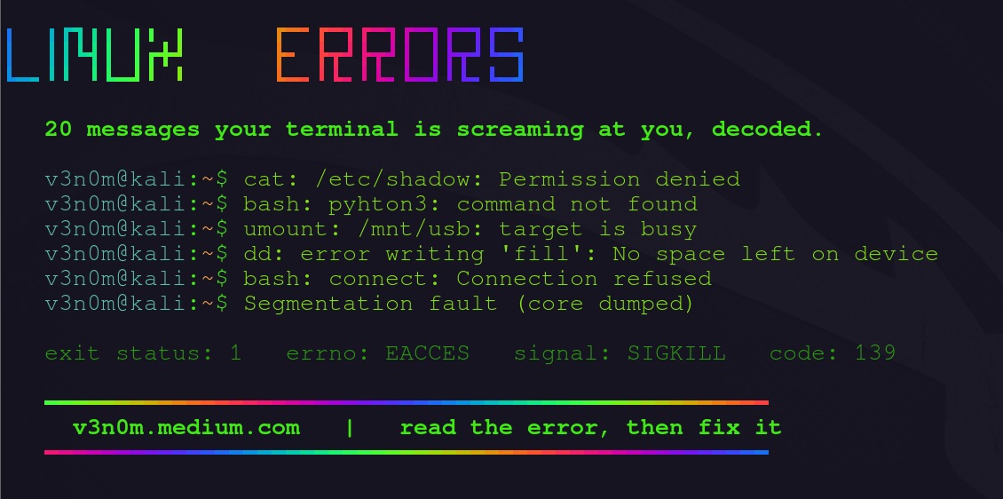 Bash syntax errors