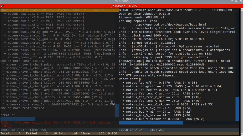 Bash test fixture