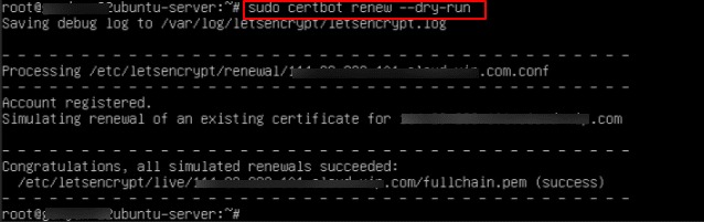 Certbot renewal scheduler