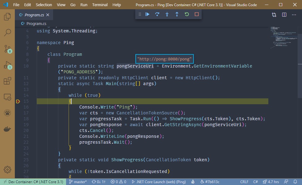 Compose startup commands