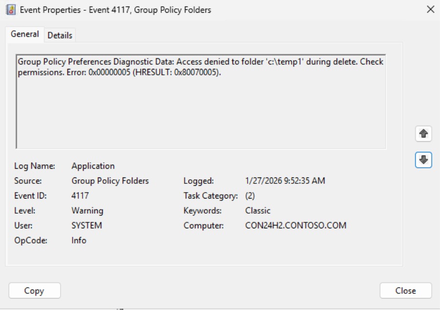 Copy path diagnosis