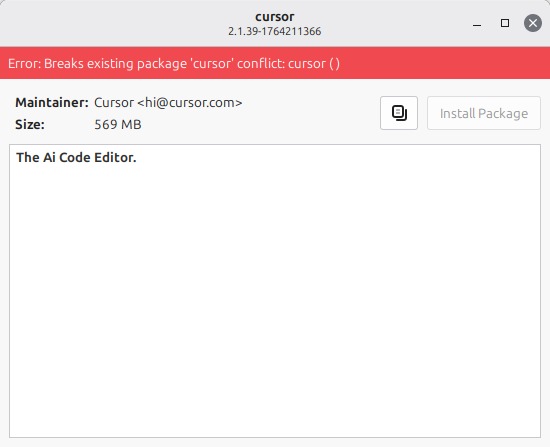 DEB installation errors
