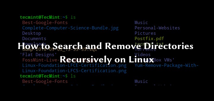Directory removal result