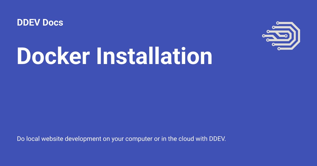 Docker installation choices