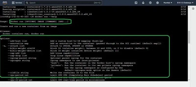 Docker runtime checks