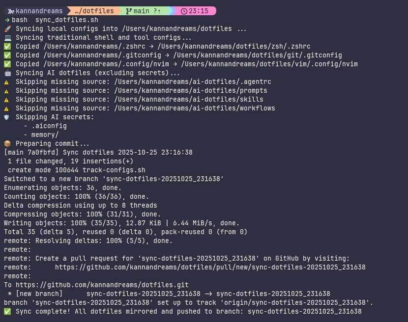 Dotfile copy behavior