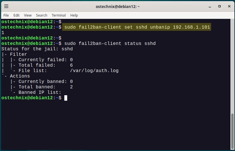 Fail2Ban configuration choices