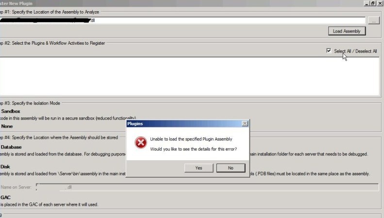 Failed plugin isolation