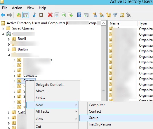Group creation options