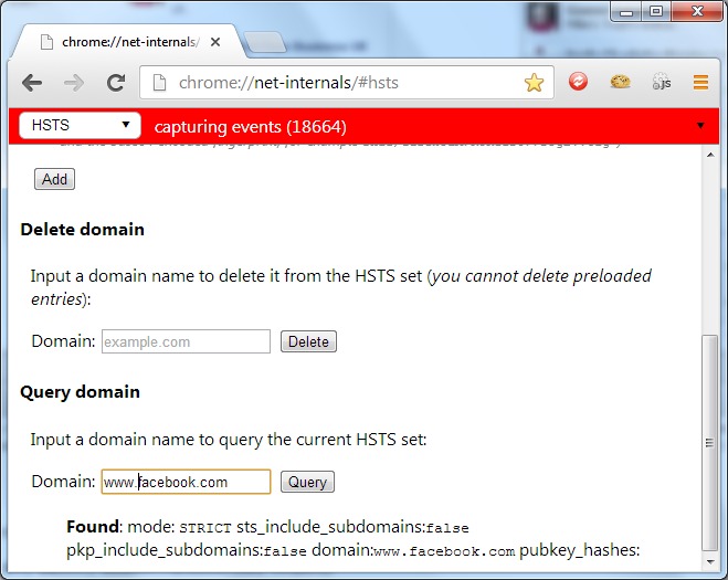 HSTS browser policy
