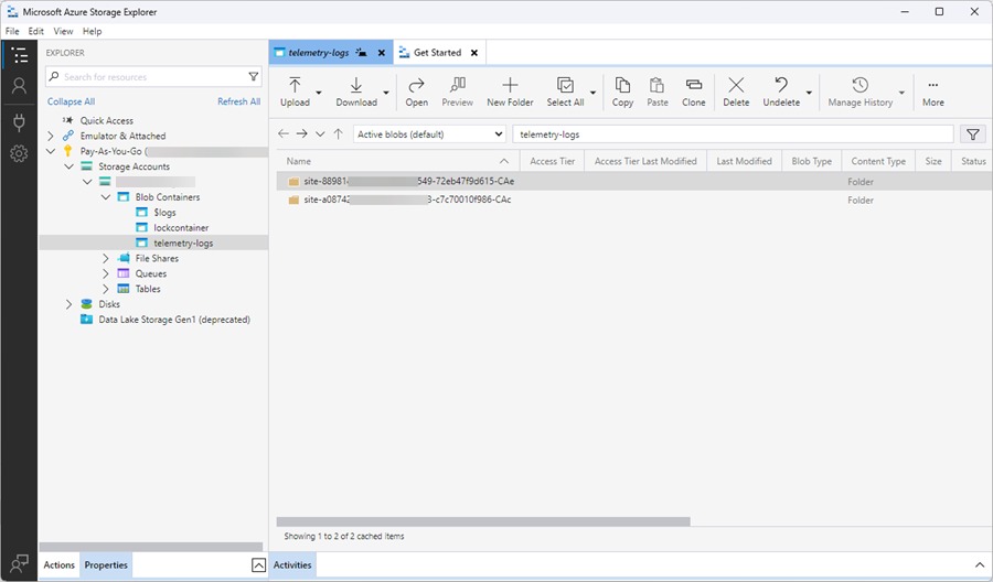 Hosting error log access