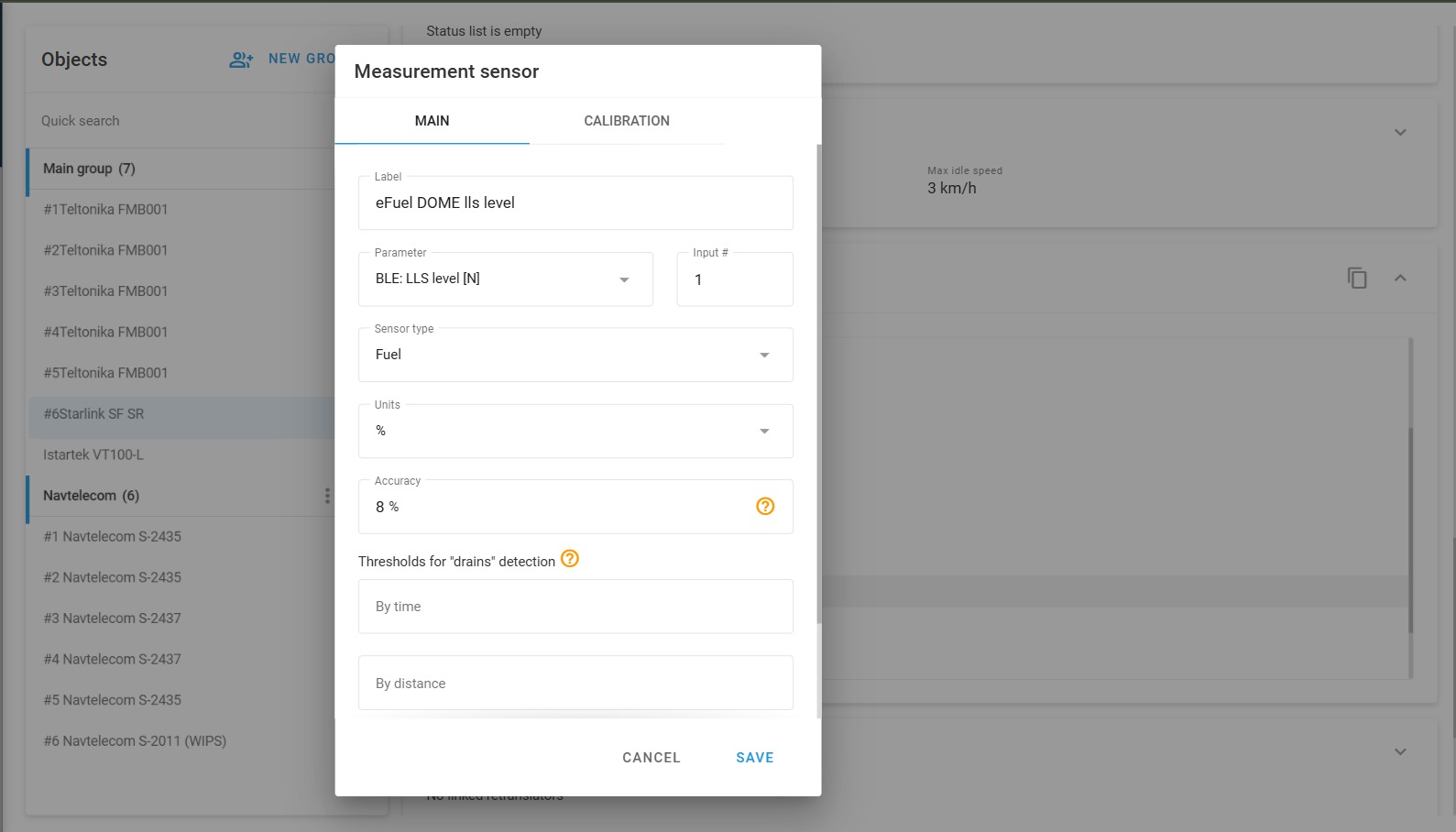 Indexed live states