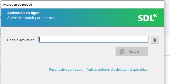 Install Activate buttons