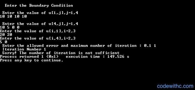 Iteration input boundaries