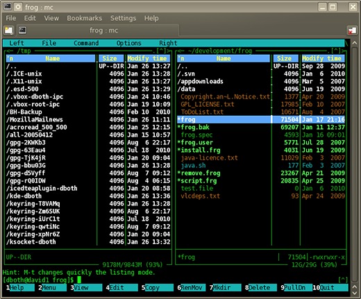 Linux archive inspection