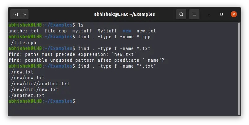 Linux filename quoting