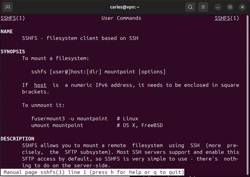Linux local manuals
