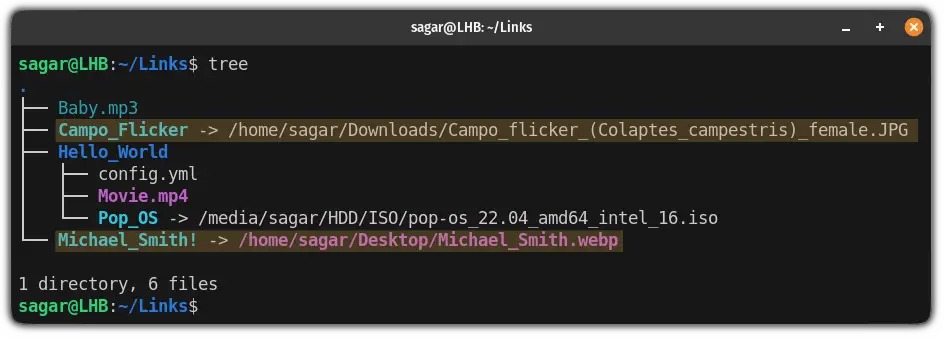 Linux symbolic links