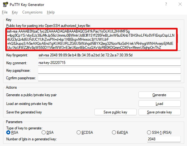 Local SSH keys