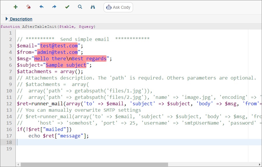Mail event diagnostics
