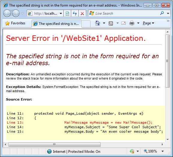 Mailer error classification