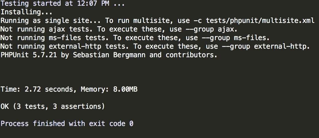Multisite acceptance tests