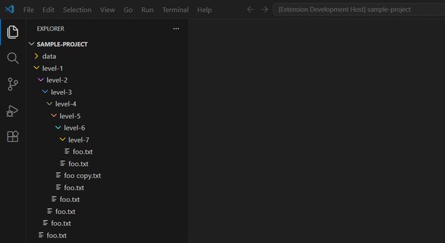 Nested folder result