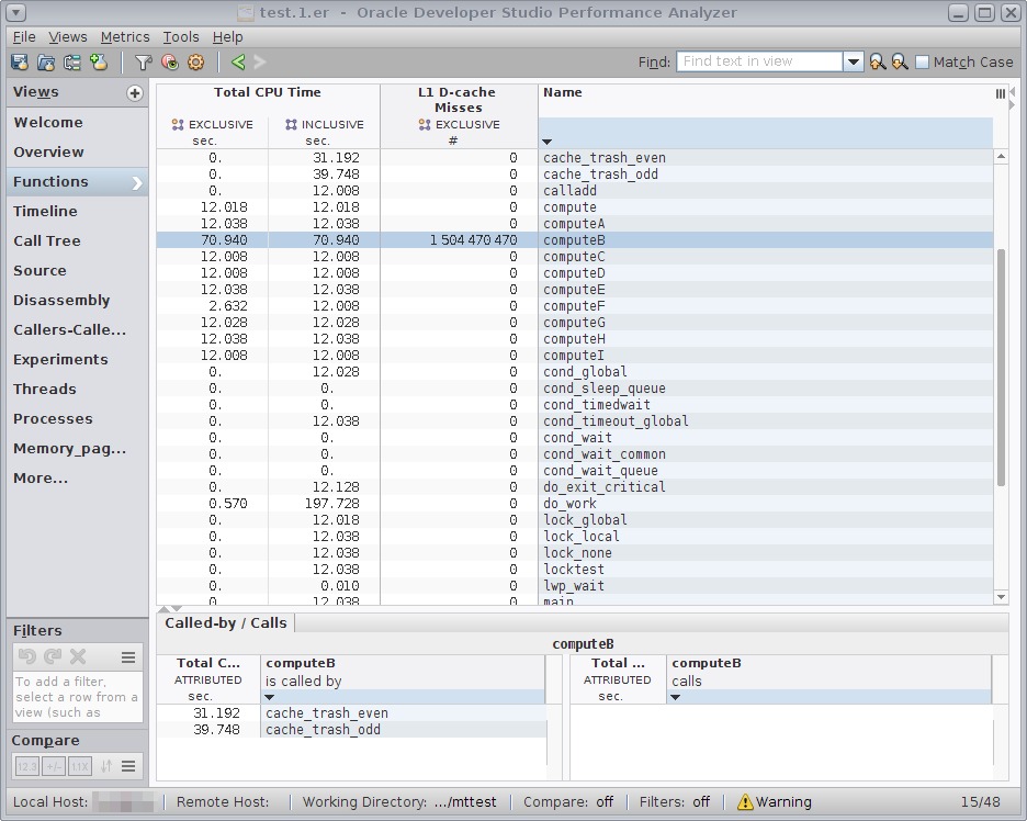 Object cache performance