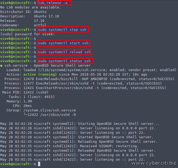 OpenSSH server configuration