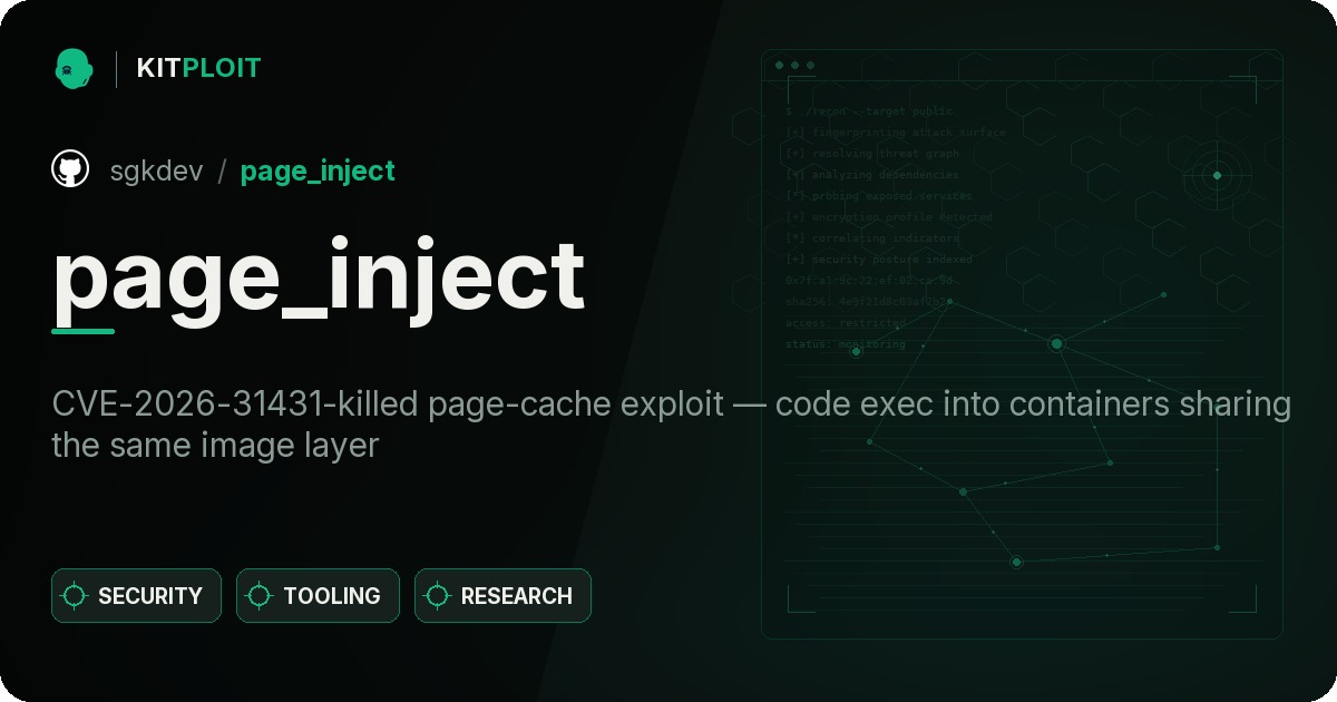 Page cache verification
