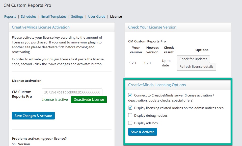 Plugin licensing choices