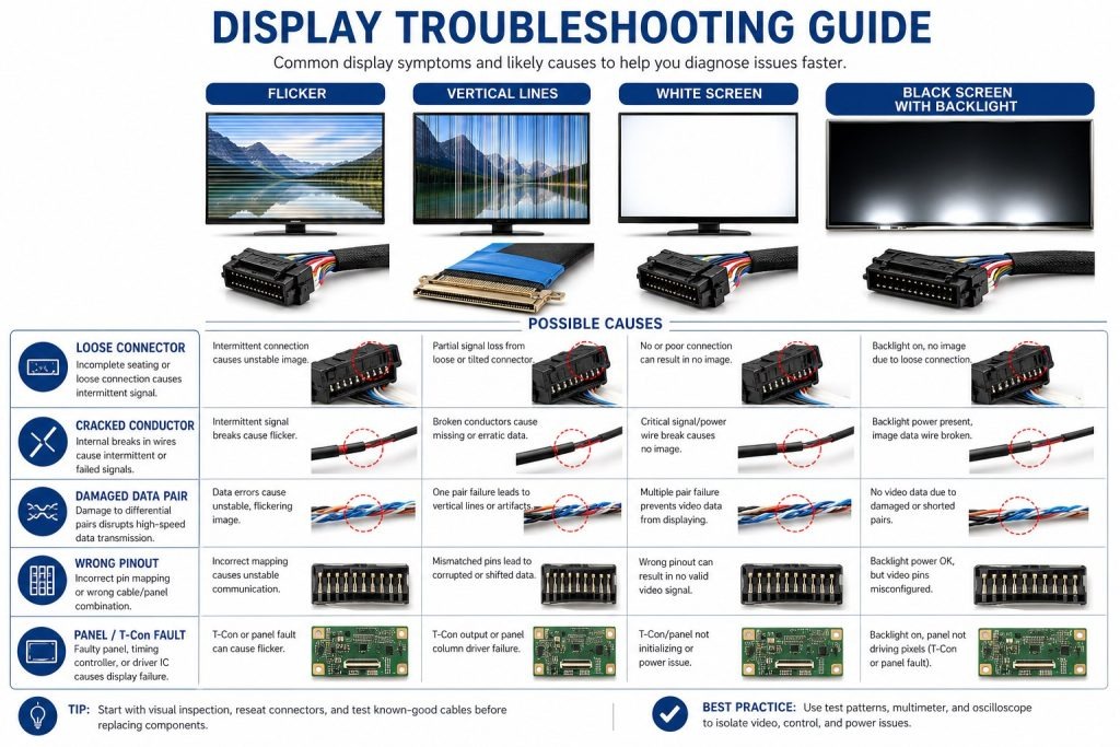 Port diagnostic matrix