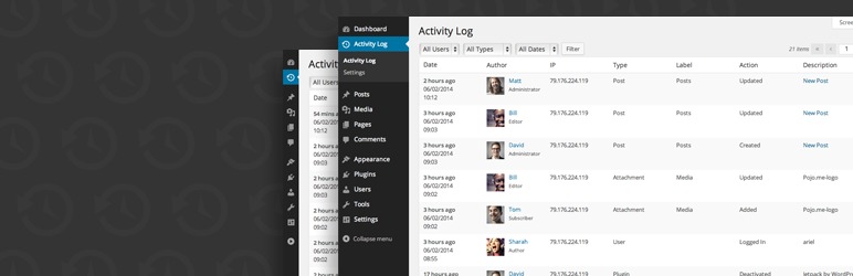 Private WordPress logging