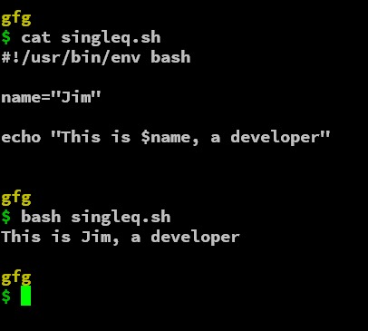 Quoted wildcard examples