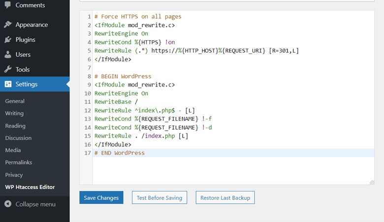 Redirect control layers