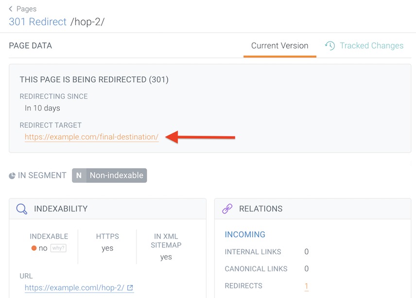 Redirect loop diagnosis