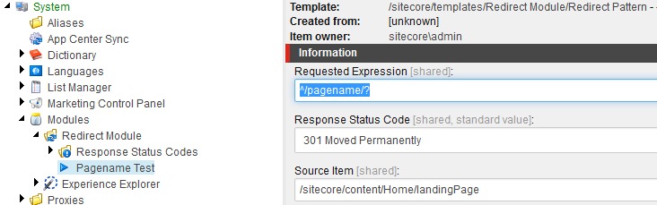 Redirect requirements inventory