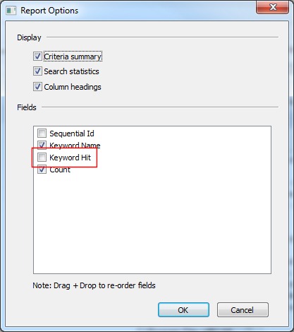 Report file count
